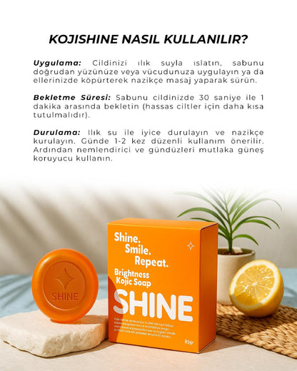 Koji Shine™ Kojik Asit İçerikli Yüz ve Vücut Temizleme Sabunu